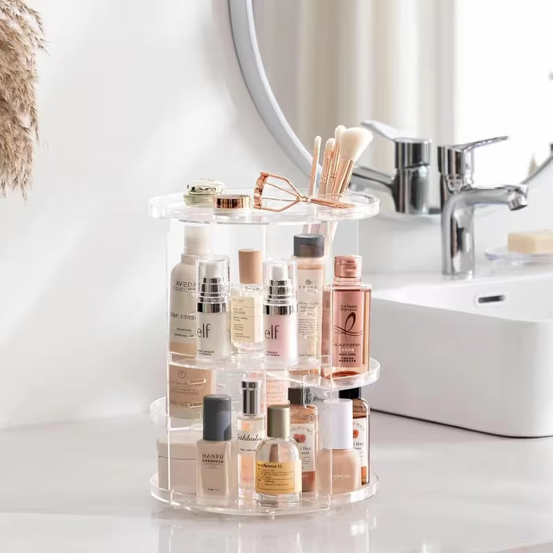 360° Rotating Makeup Organizer
